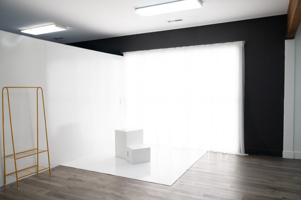 Empty room with bright natural lighting